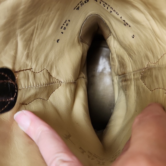 Men's Coral Western Cross Wing Cowboy Boots Sz 9 1 /2 D - Picture 12 of 16